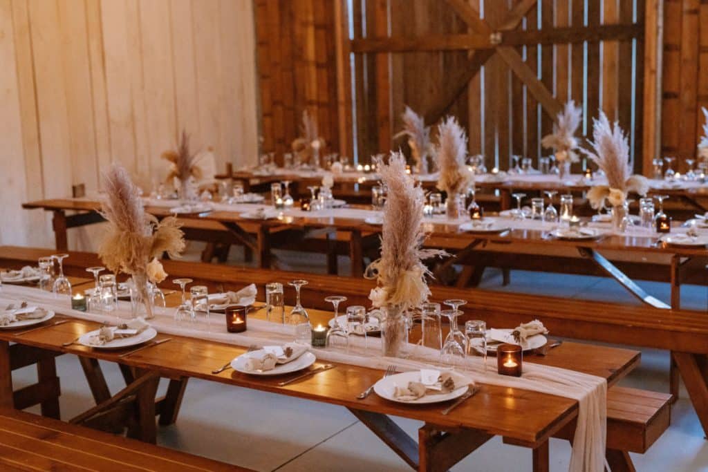 Reception in the shed